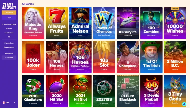 Let's Lucky Casino Bonuses - Premium Offers